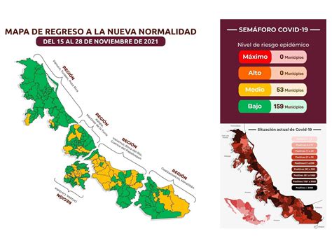 Municipios De Veracruz En Verde Y Amarillo Las Próximas Semanas