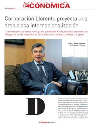 Corporacion Llorente en Castilla y León Económica PDF