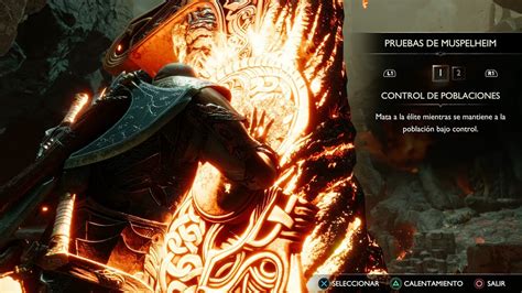 God Of War Ragnar K Pruebas De Muspelheim Control De Poblaciones