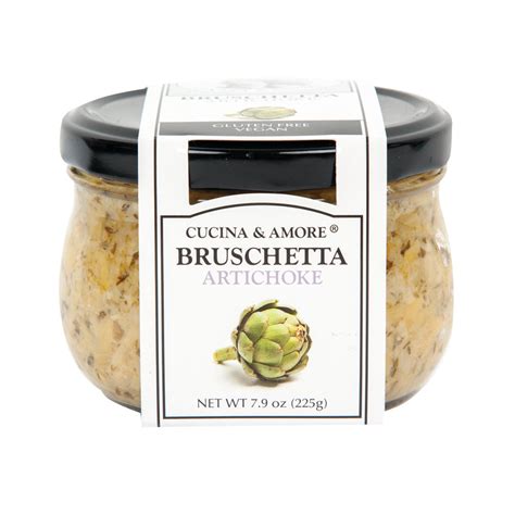 Cucina And Amore Artichoke Bruschetta 79 Oz Jar Nassau Candy