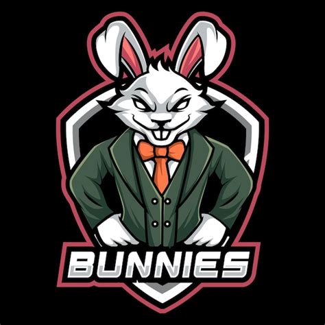 Premium Vector Rabbit Mascot Logo Esport Design