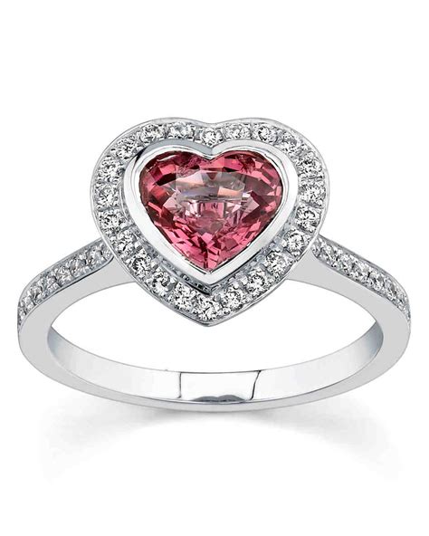 Heart Shaped Engagement Rings Martha Stewart Weddings