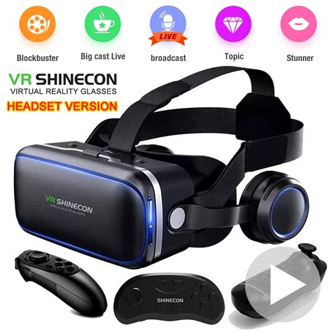 Shinecon Gafas De Realidad Virtual G Ea Original Vr D Casco Est Reo