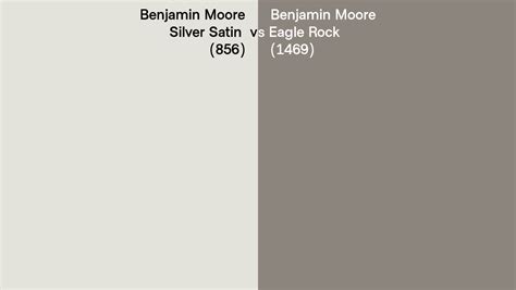 Benjamin Moore Silver Satin Vs Eagle Rock Side By Side Comparison