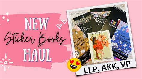 New Sticker Books Haul Full Flip Through YouTube