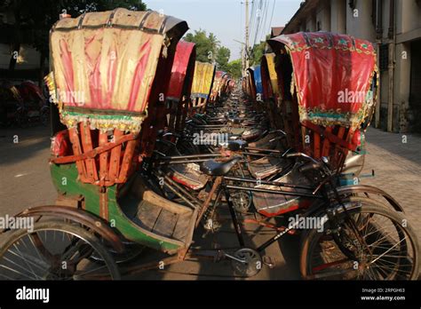 everyday life  bangladesh rickshaws  res stock photography
