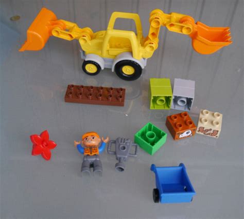 Lego Duplo Baggerlader Backhoe Loader Vollst Ndig