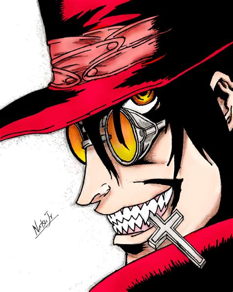 Alucard Fanart By Natsu Jr Coloured By Natsubaruahjr On Deviantart