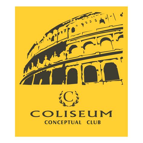 coliseum conceptual club logo vector logo  coliseum conceptual club