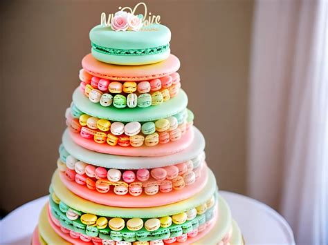 Macarons O Toque Perfeito Em Bolos De Casamento