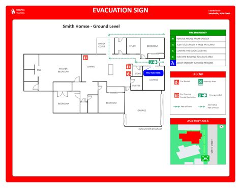 Emergency Evacuate Floor Plan Edrawmax Template Bob娱乐网站