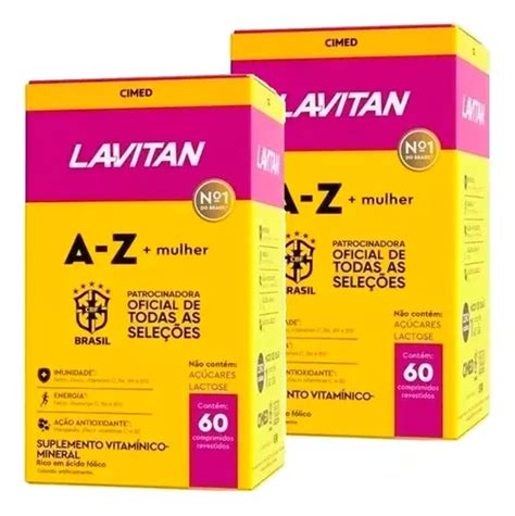 2x Lavitan A z mulher Suplemento Vitamínico 60comp Cbf Cimed MercadoLivre