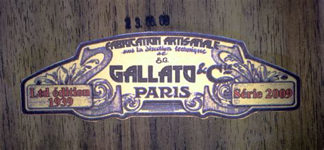 Gallato Ltd édition 1939 Série 2009 (s/n 13.06.09) :: SHOW BY BANJO