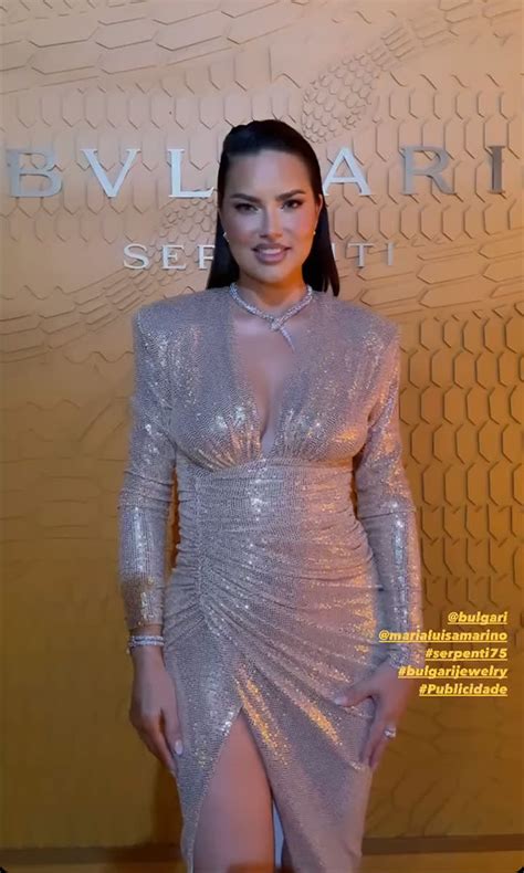 Adriana Lima Wows In A Shimmery Dress For Bulgari Brazil Event Sparking Surgery Speculations