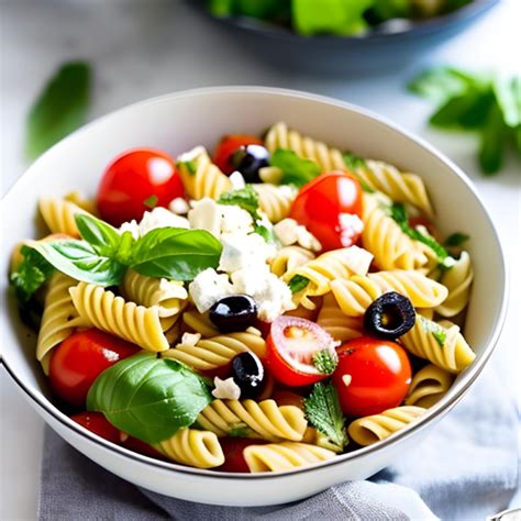 Salade de pâtes à la grecque une recette saine et facile