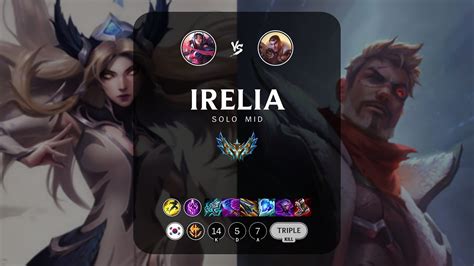 Irelia Mid Vs Jayce Kr Challenger Patch Youtube