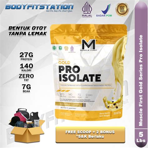 Jual Muscle First Gold Pro Isolate Lbs Lb Bubuk Fit Fitness Gym M