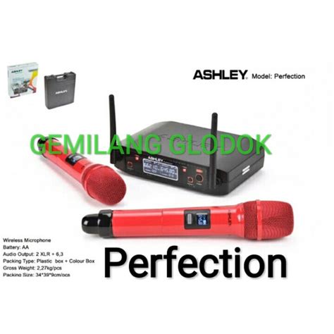 Jual Mic Wireless Ashley Perfection Original Microphone Wireless