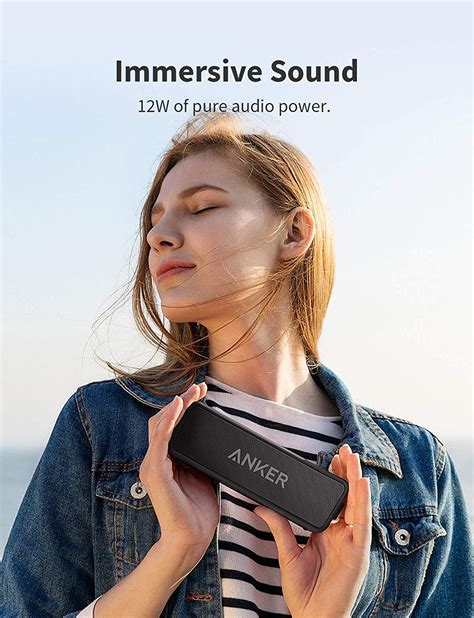 Anker Soundcore 2 Portable Bluetooth Speaker Dual Driver Wireless Stereo Pairing Waterproof