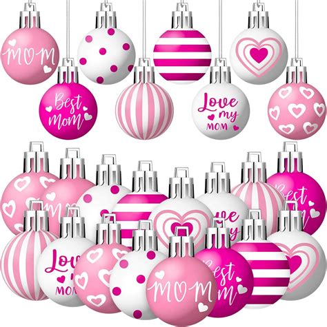 Jellyarch 40 Pcs 1 18 Inch Mother S Day Tree Ornaments Mother S Day Decorations