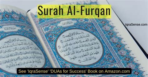 SurahAlFurqanArabEnglish IqraSensecom