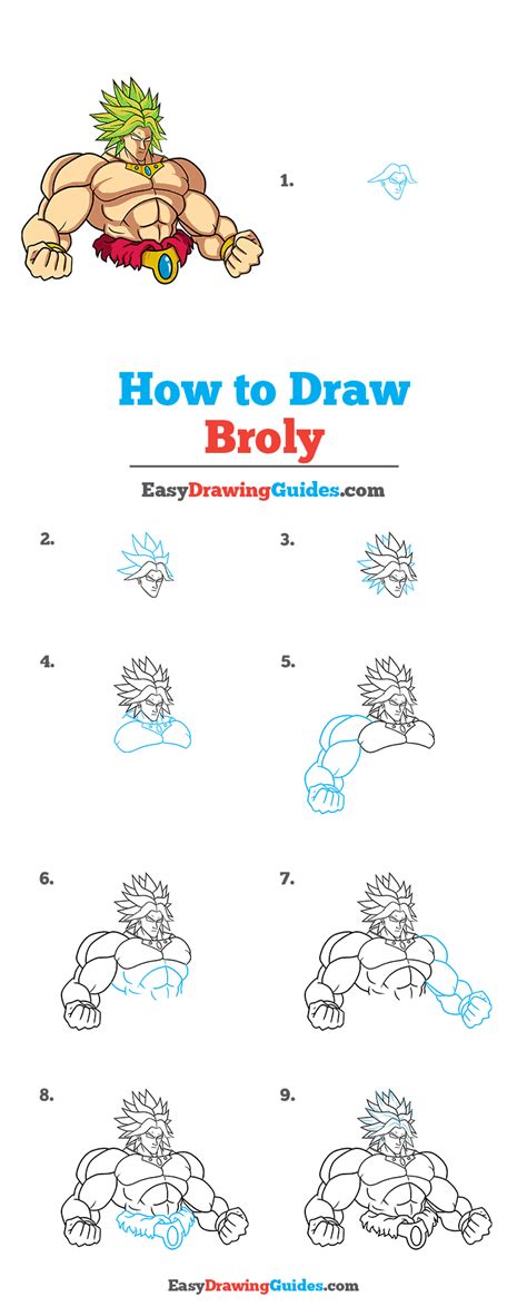 How to Draw Broly - Really Easy Drawing Tutorial | Drawing tutorial easy, Goku drawing, Pencil ...