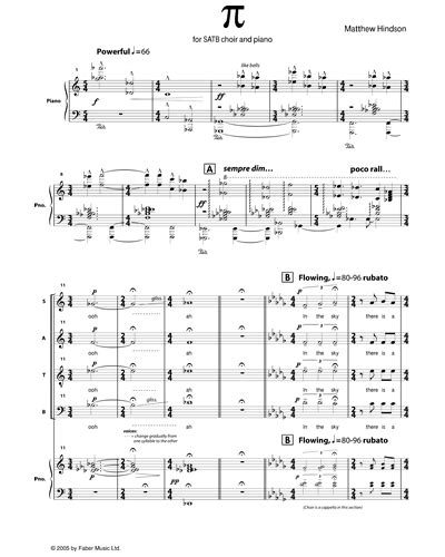 Pi Sheet Music By Matthew Hindson Nkoda Free 7 Days Trial