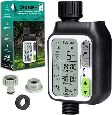 Crsofomi Water Timer Automatic Watering Hose System Garden Plant Lawn