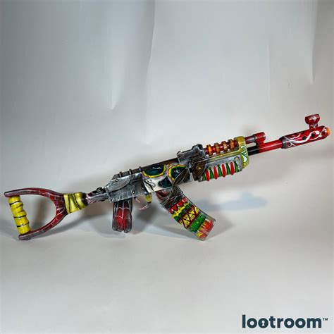 Rust Assault Rifle Ak Santa Muerte Skin Lifesize Gamer T