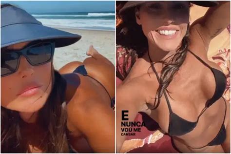 Bumbum Empinado De Deborah Secco Rouba A Cena Em Praia