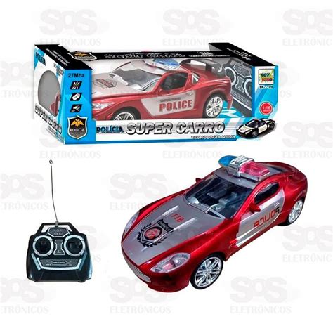 Super Carro Polícia De Controle Remoto Toy King TK 1109