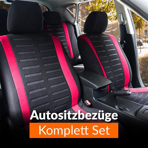 Auto Sitzbez Ge Universal Set Schonbez Ge Schwarz Sitzauflagen Grau