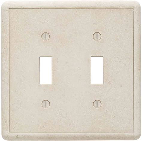 Questech Decor Double Toggle Light Switch Cover 2 Gang Electrical Wall Plate Double Switch