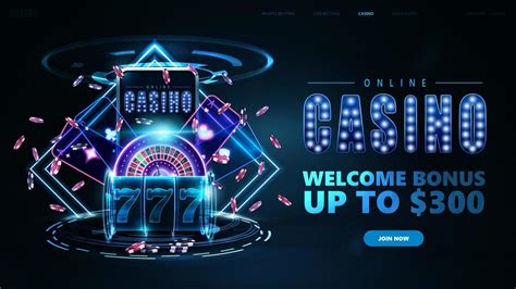 Online casino, banner with button, smartphone, neon slot machine ...