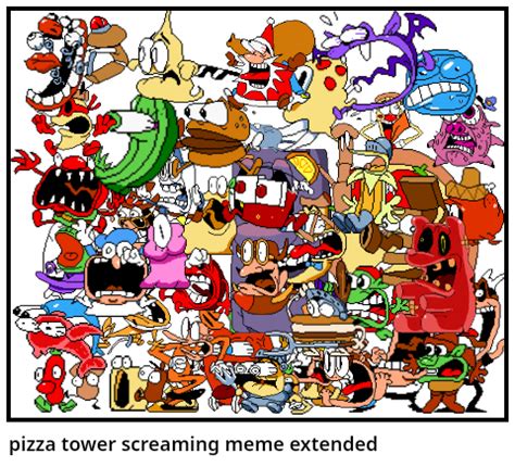 Pizza Tower Screaming Meme Extended Comic Studio