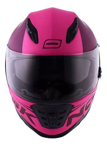 Casco Norisk Ff Soul Manty Con Visera Solar Color Rosa Talla S