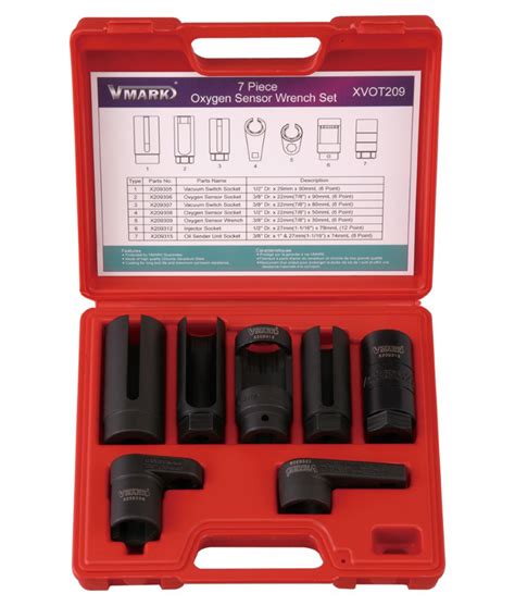 7 Piece Oxygen Sensor Wrench Set - Genius