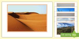 Hot Deserts Mix And Match Worksheet Worksheet Twinkl