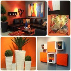 Decora Home Brown Living Room Decor, Living Room Orange, Small Room ...