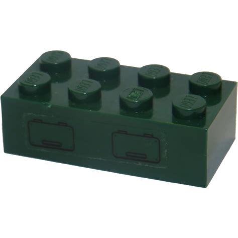 Lego Brick 2 X 4 With 2 Hatches Sticker 3001 Brick Owl Lego Marketplace