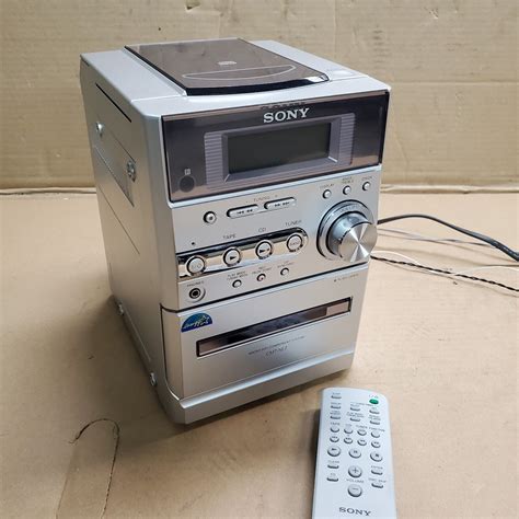 Sony CMT NE3 Micro Hifi CD Cassette AM FM Stereo Radio Remote Parts Or