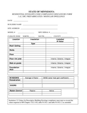 Fillable Online Doli State Mn Energy Compliance Information Form Doli