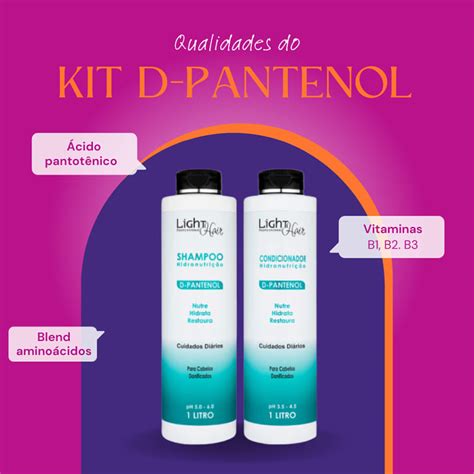 Kit Light Hair Professional D Pantenol Nutrição Duo Salon Beleza na Web