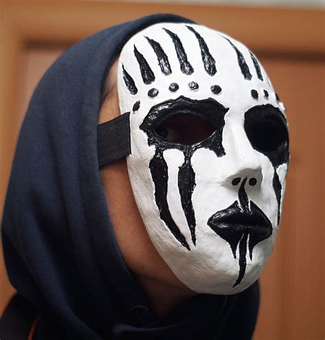 Joey Jordison Mask Drummer White Old Version Hard Rock Etsy Ireland