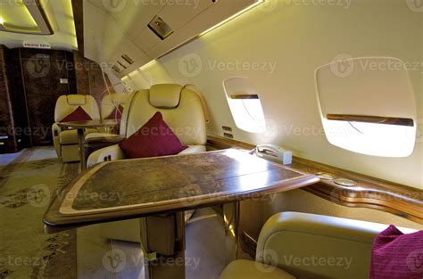 Interior of Business jet 45474709 Stock Photo at Vecteezy