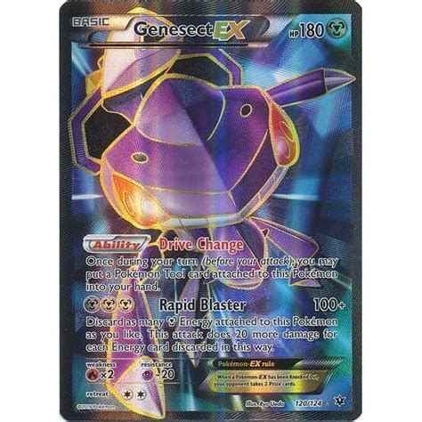 Pokemon Xy Fates Collide Genesect Ex Full Art Ultra Rare