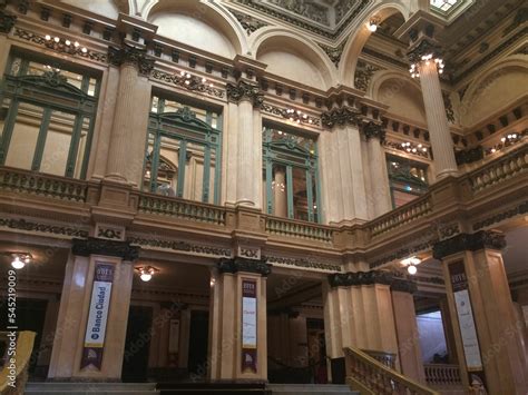 Inside view of the Opera House in Teatro Colon, Buenos Aires, Argentina ...