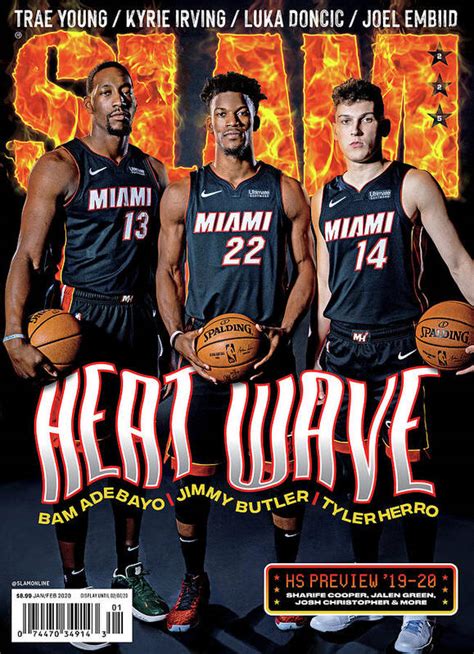 Heat Wave: Bam Adebayo, Jimmy Butler, Tyler Herro SLAM Cover Art Print ...