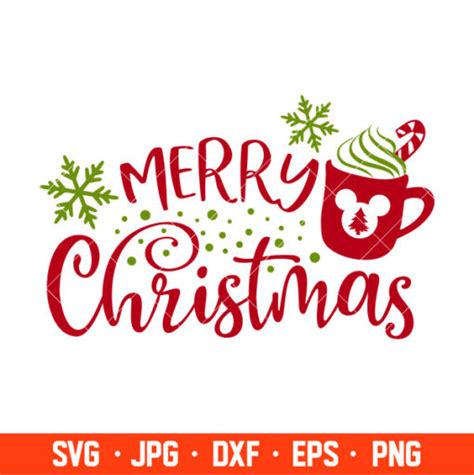 Merry Christmas Svg Hot Cocoa Svg Christmas Svg Cricut Silhouette Cut File Ovalery Svg