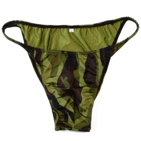 K377 P Multi Prints Mens String Bikini Narrow Waist Contoured Pouch